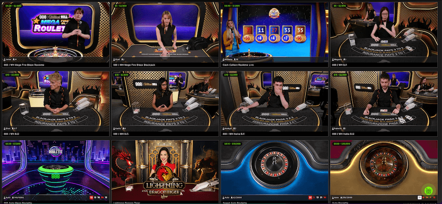 888 Casino Live Casino