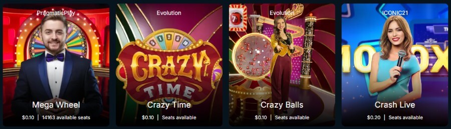 Bull Casino - Game Shows