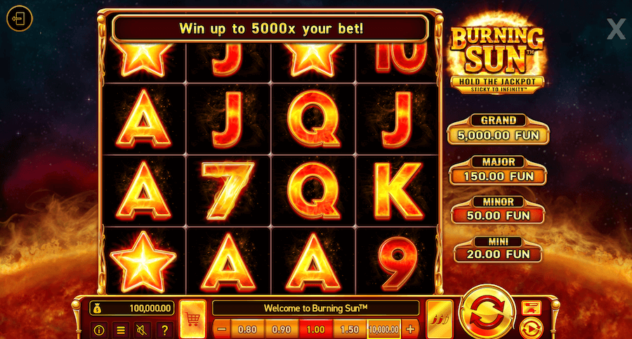 Burning Sun gameboard