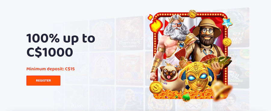 CasinoVibes welcome bonus