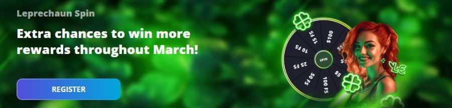 While not exclusively a St. Patrickโs Day deal, this springtime promo is valid from March 4th to March 27thโmaking it a must-include! Enjoy a 50% reload bonus once daily on Tuesdays, Wednesdays, and Thursdays throughout the month! Requires a $50 minimum deposit and has a 60x wagering requirement.