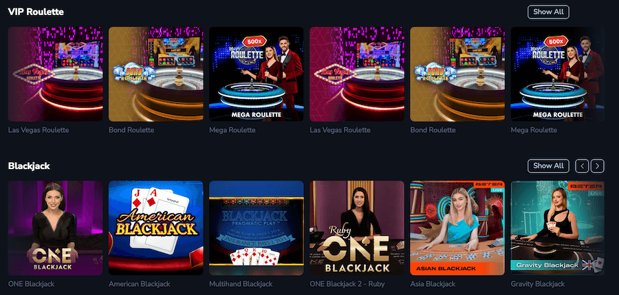 The extensive game selection showcases titles from <strong>leading studios