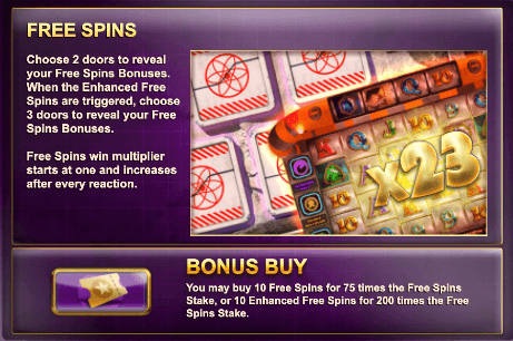 Take a closer look at the free spins bonus buy option in Max Megaways by Big Time Gaming.