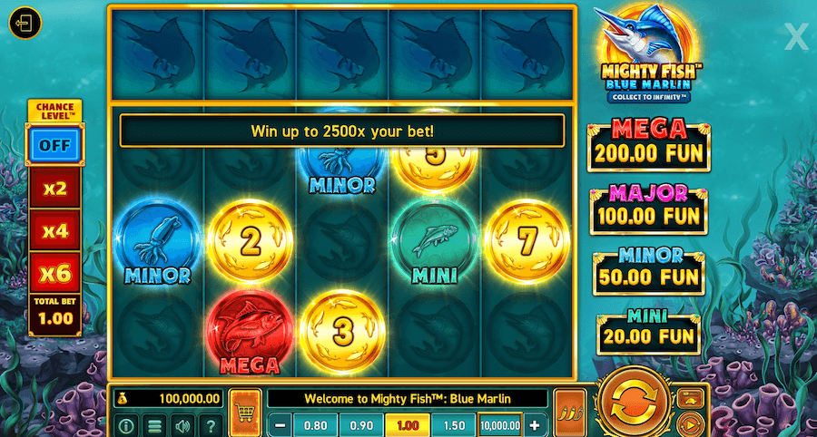 Mighty Fish Blue Marlin gameboard