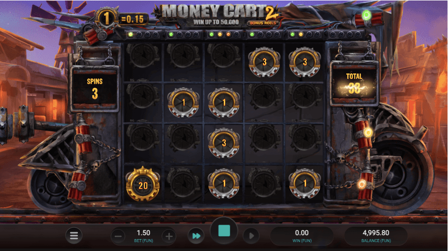 Launched by Relax Gaming in 2021, Money Cart 2 Bonus Reels centers on the much-loved Hold and Win bonus function from Money Train 2.