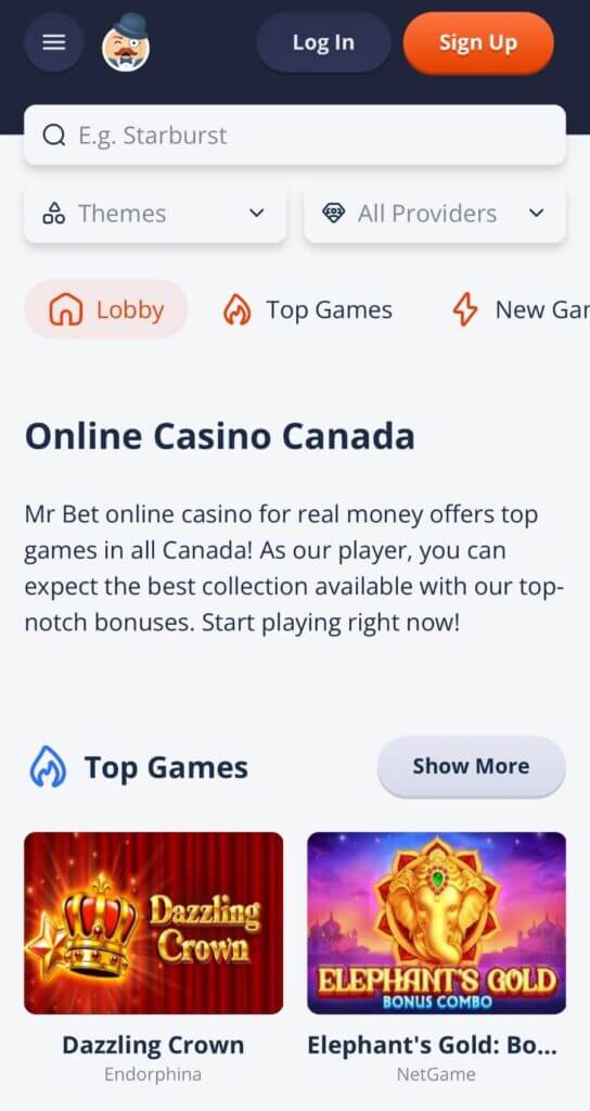 Mr.Bet - Mobile Casinos