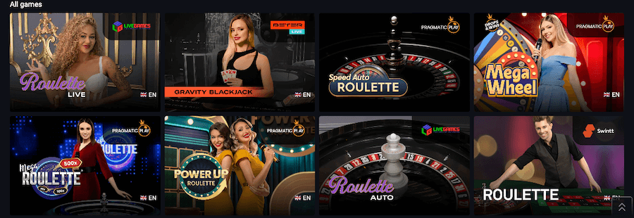 PIN UP live games