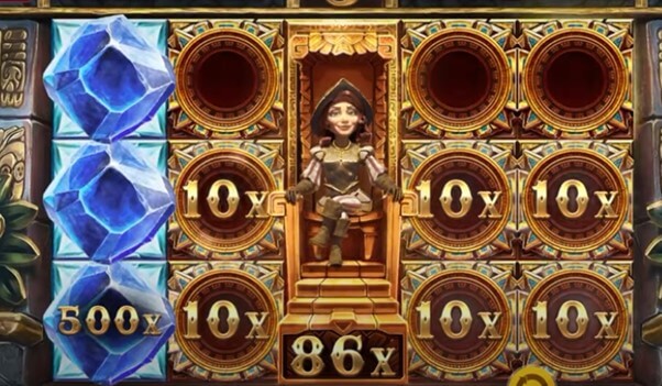 Every time a multiplier-bearing scatter lands during the free spins bonus, re-spins are activated.