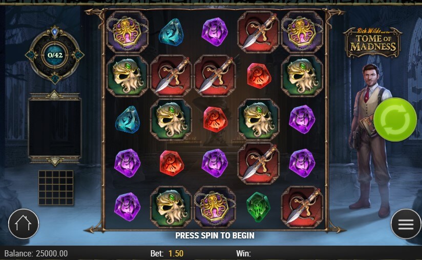 Experience Riche Wilde and the Tome of Madness Slot in Canada