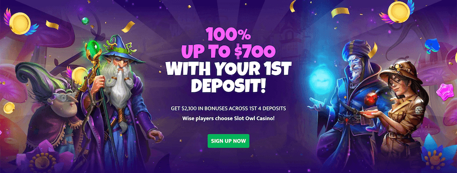 Slotowl Welcome bonus