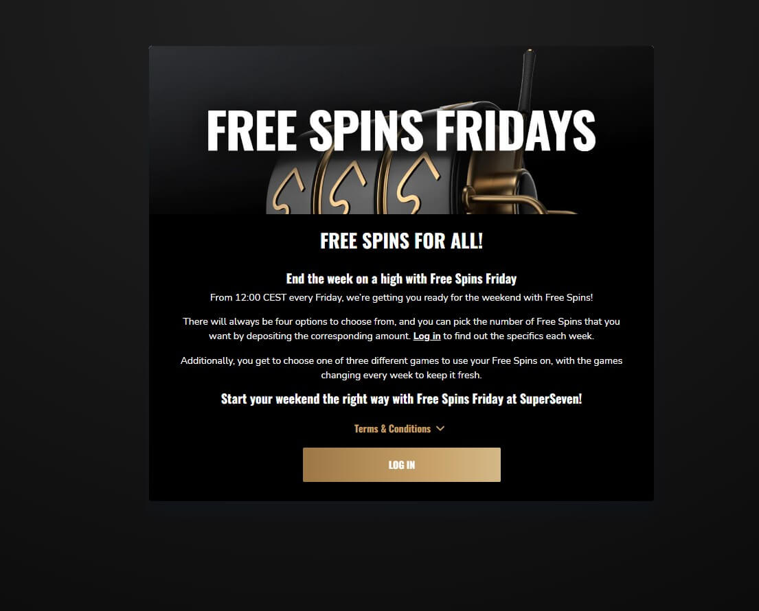 Spins can be tried on three interchangeable slot titles weekly, all subject to a 30x wagering stipulation to fulfill before cashing out.