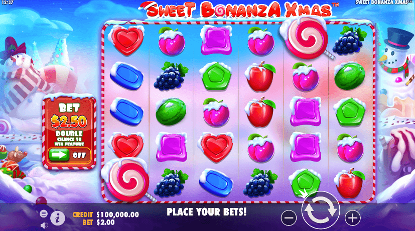 <strong>Sweet Bonanza Xmas combines uncomplicated yet upscale graphics with a soundtrack mixing traditional fruit slot tunes and distinctive Christmas jingles.</strong>