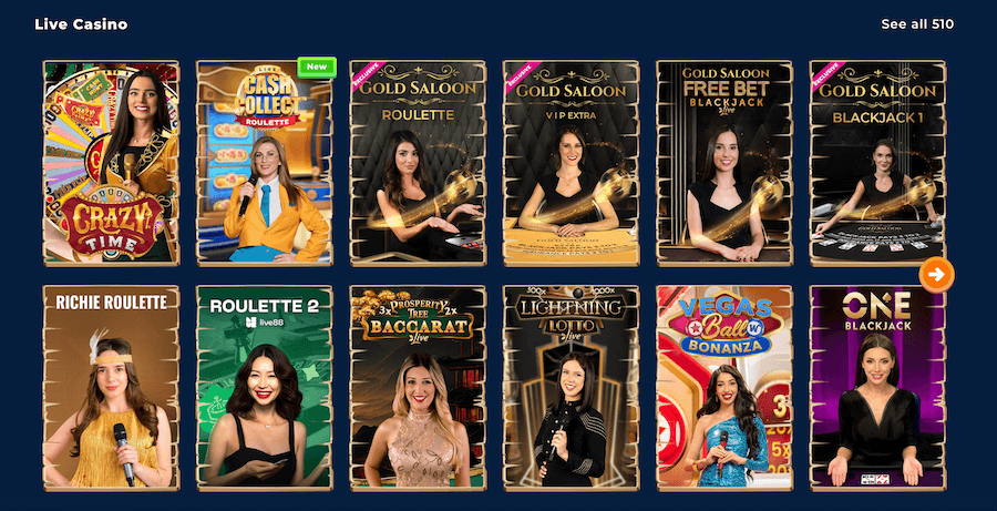 Wazamba live casino