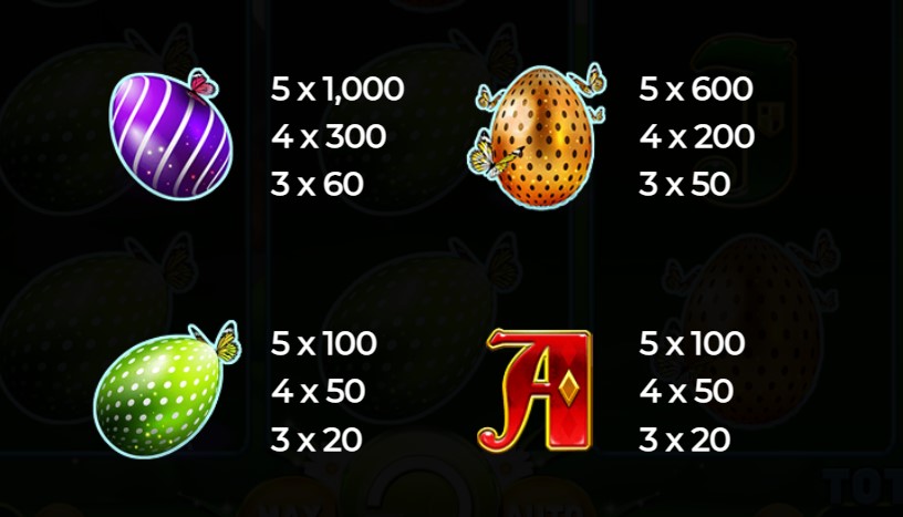Players have the option to adjust paylines between 10 and 100, moving from left to right. The top win per line is paid and multiplied by the line bet.