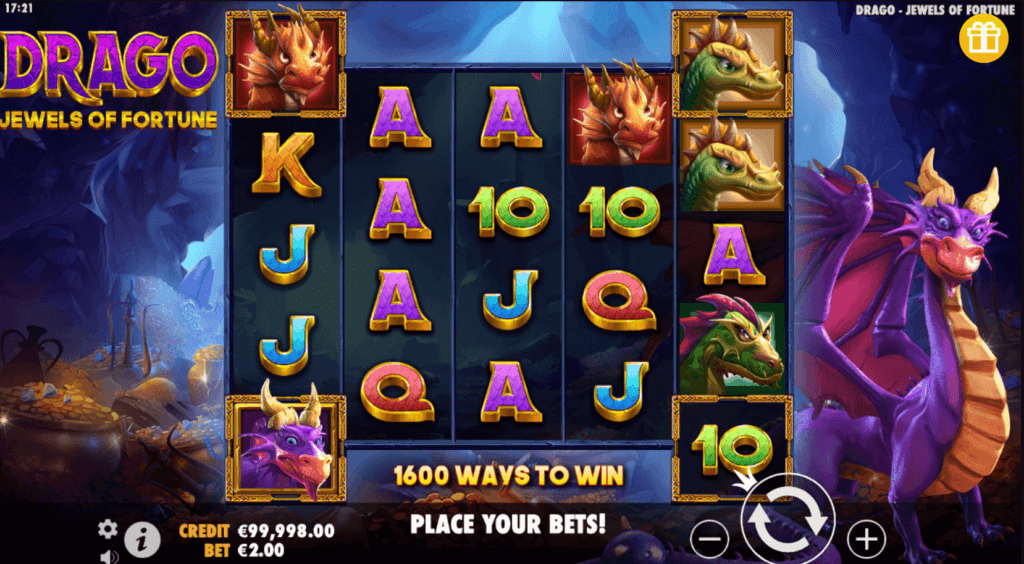 Drago jewels of fortune gameboard