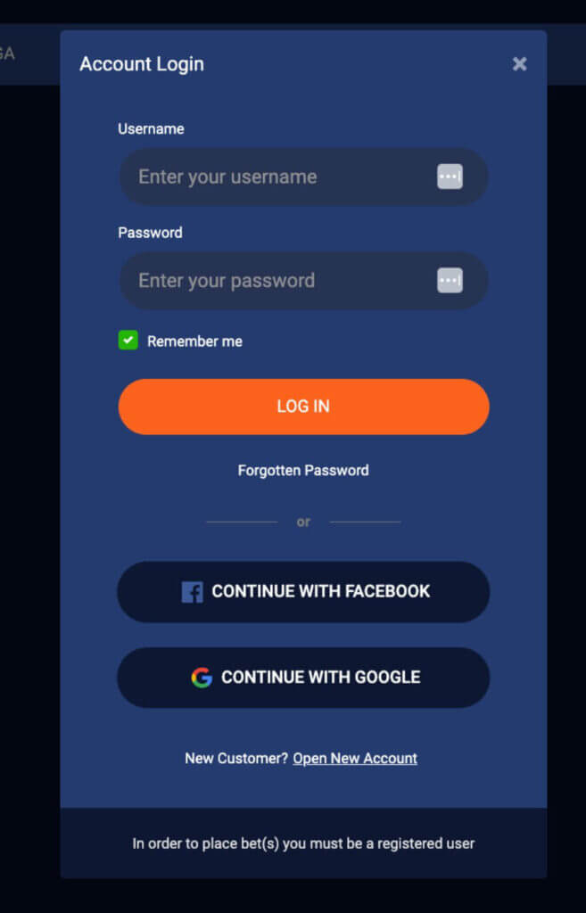 Create a username, and set a personalized password. Alternatively, use Google or Facebook sign-up to skip this step.