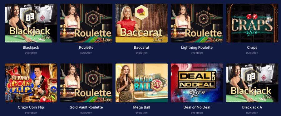 Game Shows Accessible at Flush Casino.