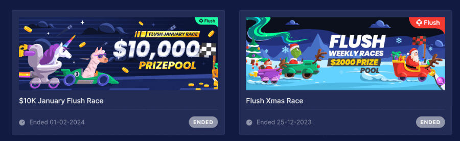 Benefit from Flush Casino’s Loyalty VIP Program, which incorporates <strong>