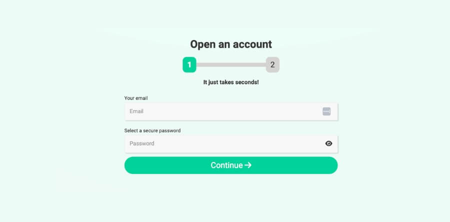 Choose your gender and input your birthdate.