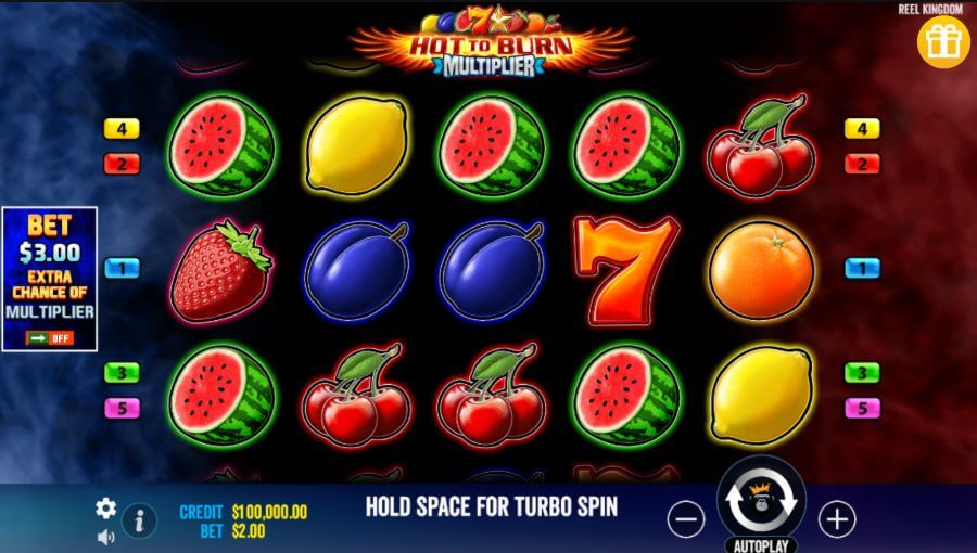 Fifth in the Hot to Burn lineage, this slot embarks with retro symbols enriched by fiery action. If flames land on any symbol, it attaches a 1x multiplier, extending up to 5x. A notable RTP of 96.51% makes it a <strong>