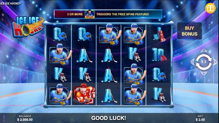 ice hockey excitement online slot - canada day casino thrills
