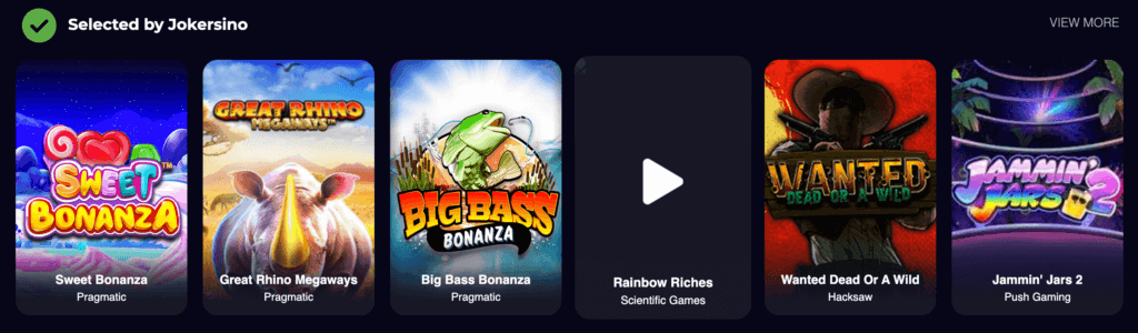 Though not vast, the live options delight with popular and thrilling game shows.