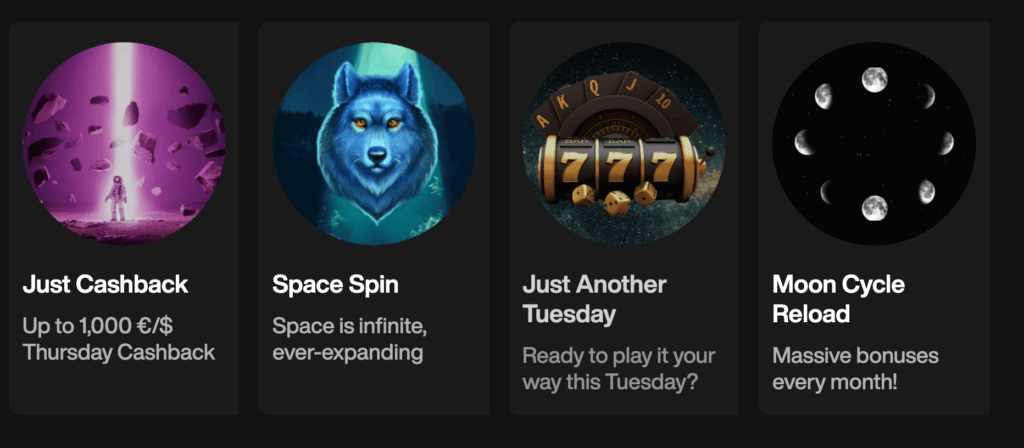 Among the top bonuses and promo sections we've reviewed, JustCasino's repertoire truly stands out.