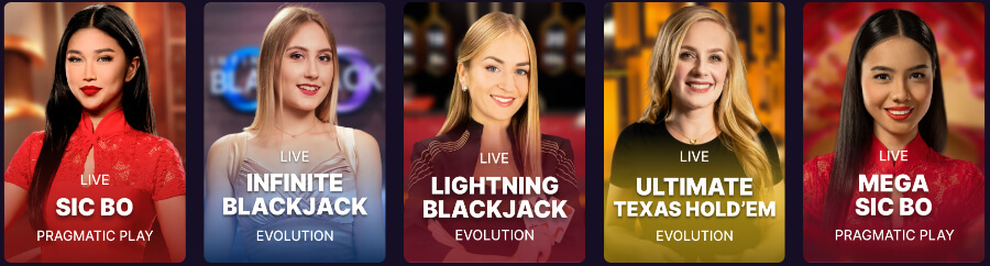 SpinBet live casino games - Canada Casino