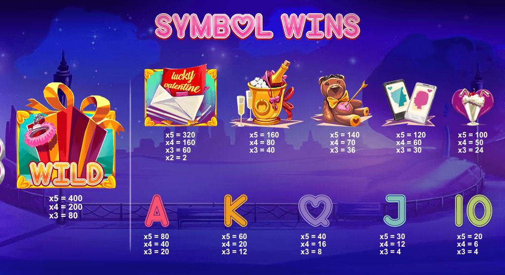 lucky valentine high and low-paying symbols overview for the Canada market