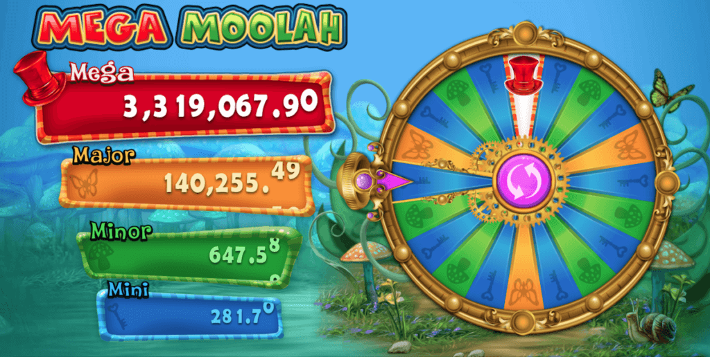 Absolootly mad mega moolah spin to win!