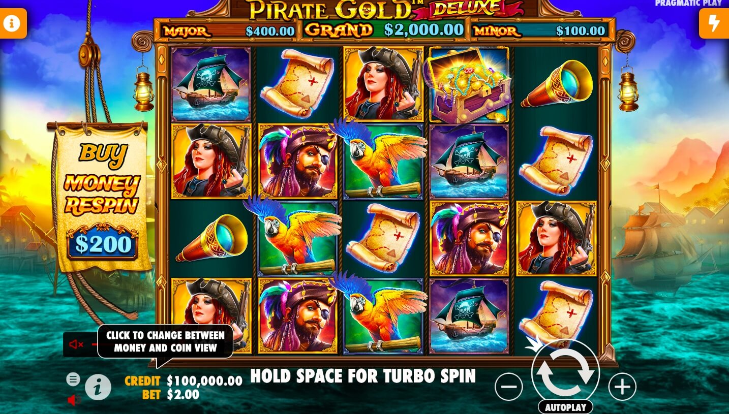 Play Pirate Gold Deluxe slot Pirate Gold Deluxe Slot