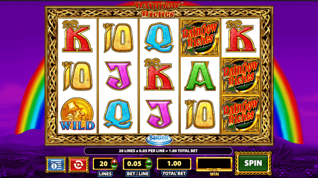 A snapshot of rainbow riches barcrest provider review and Canadian casinos