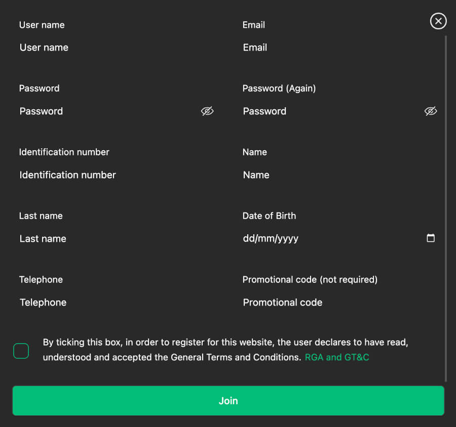Sirwin Casino's Required Documents and Information