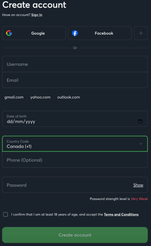 register at sportsbet.io