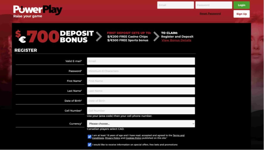 PowerPlay offers a plethora of payment solutions like Interac, making it a fantastic fit for Canadian gamers.