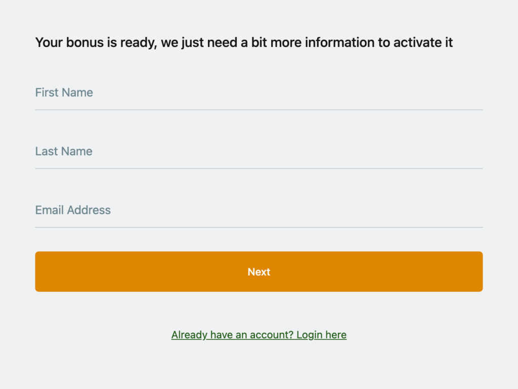 On the homepage, press the ‘ <strong>Register</strong> ’ button.