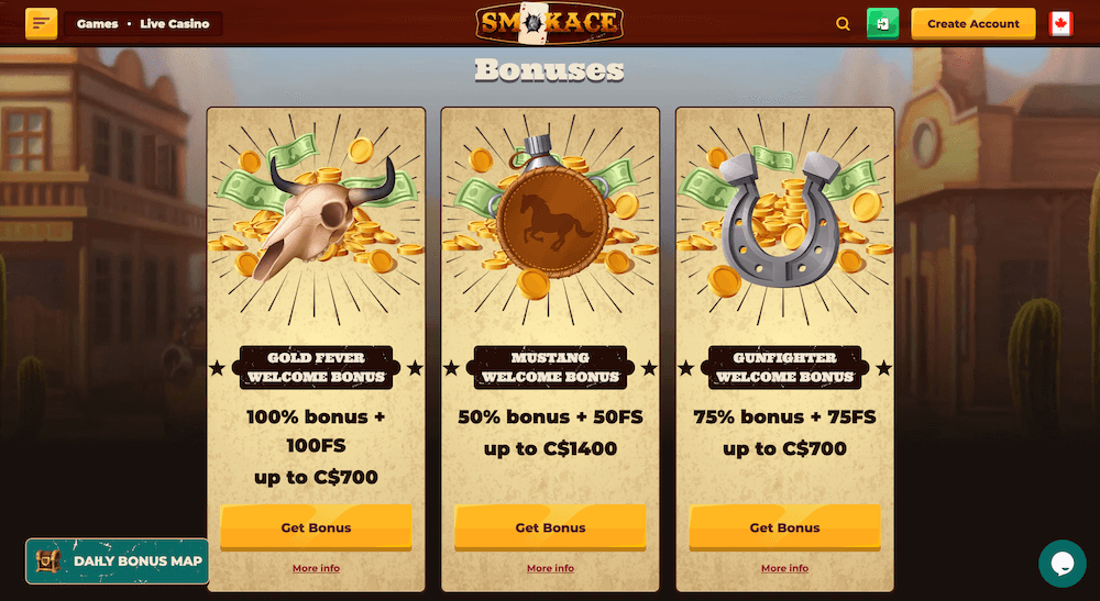 New player offerings: Select Your Ideal Welcome Bonus