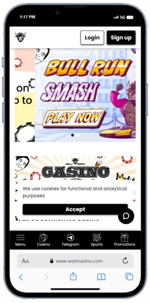 WSM Casino uses state-of-the-art SSL encryption to assure data protection.