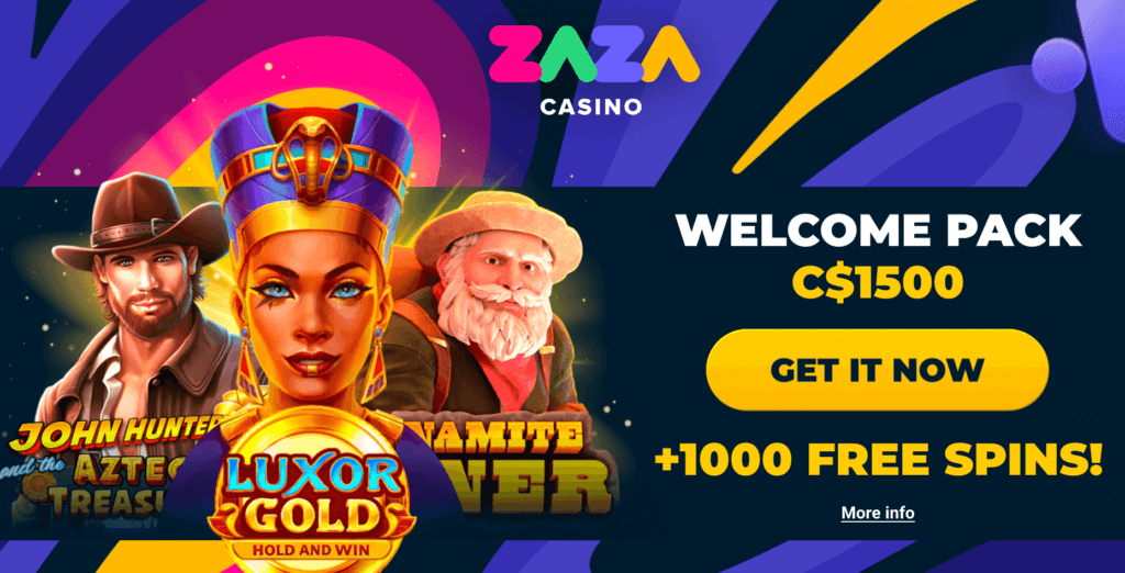 <strong>A stellar welcome package awaits Canadian players at Zaza Casino</strong>